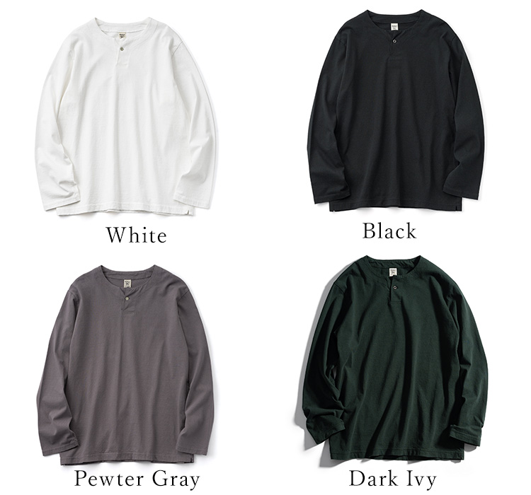 Jackman】USA Cotton Henleyneck LS T-shirt（JM5318） | 藤巻百貨店