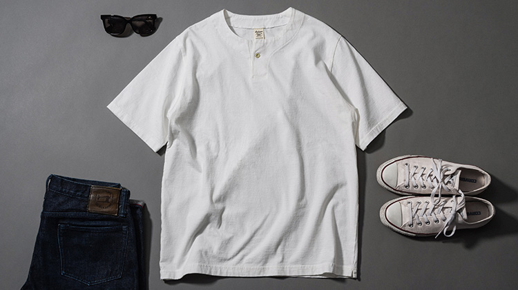 【Jackman】USA Cotton Henleyneck T-shirt(JM5328)