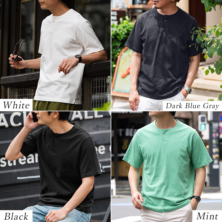 Jackman】USA Cotton Henleyneck T-shirt（JM5328） | 藤巻百貨店