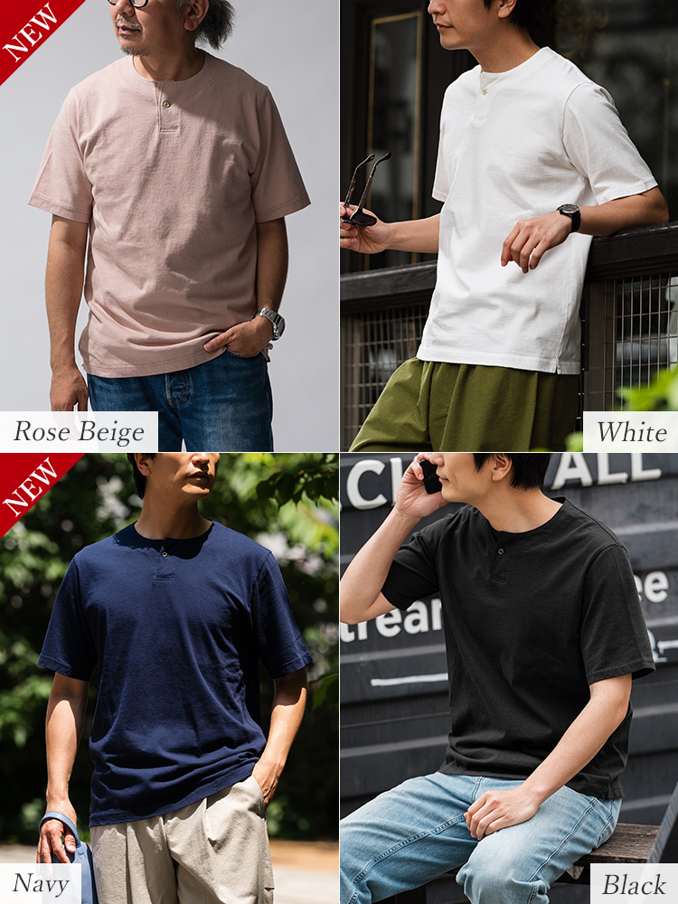 Jackman】USA Cotton Henleyneck T-shirt（JM5328） | 藤巻百貨店