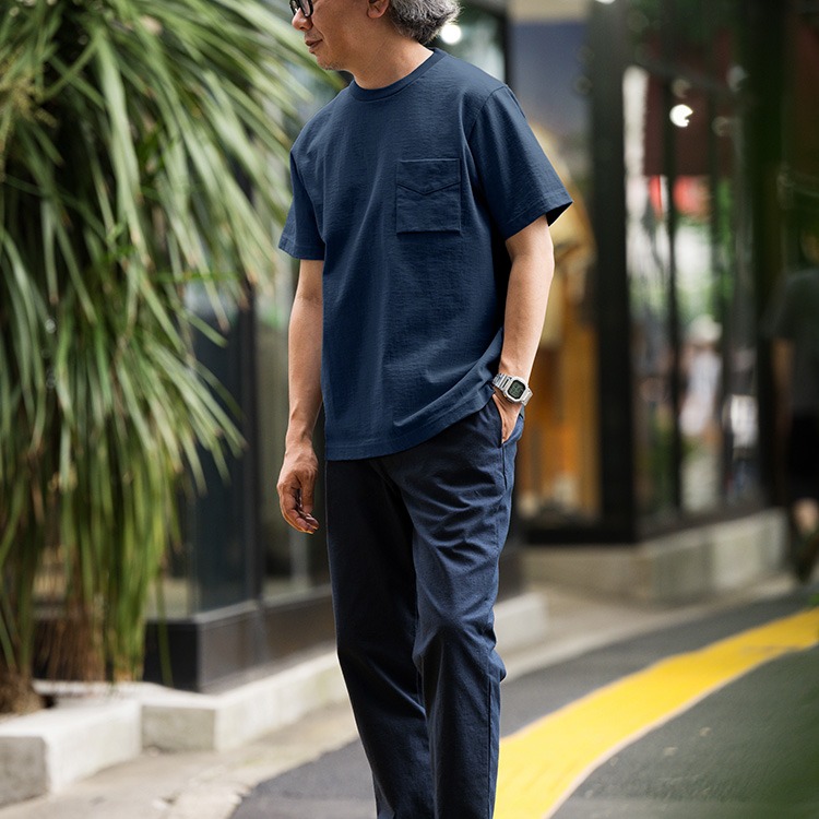 【Jackman】Dotsume Pocket T-shirt（JM5445）