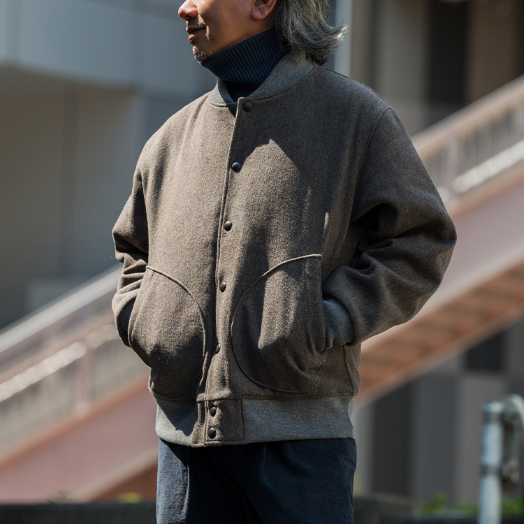 【Jackman】Melton Award Jacket | 藤巻百貨店