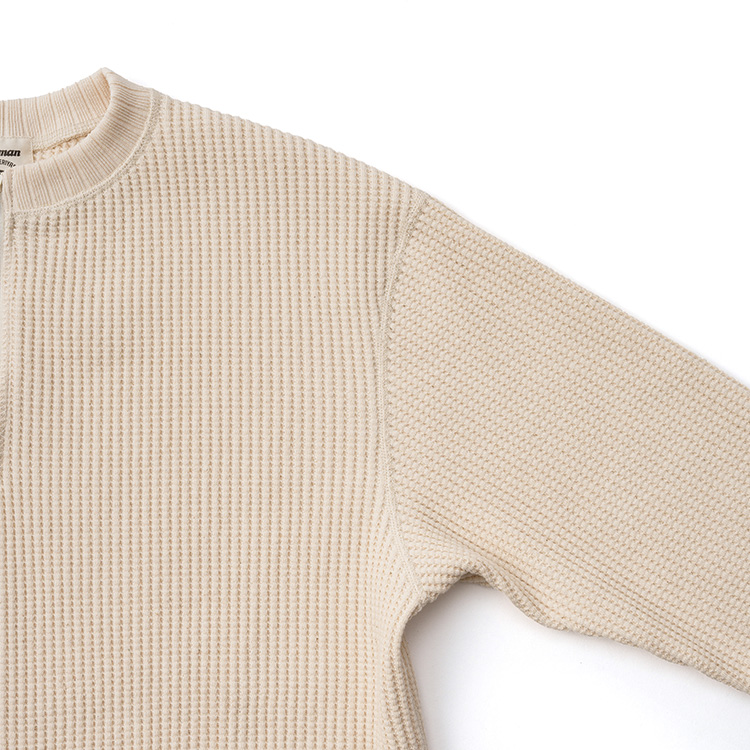 【Jackman】Waffle Half Zip