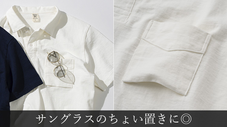 【Jackman】Dotsume Pocket Polo(JM5561)