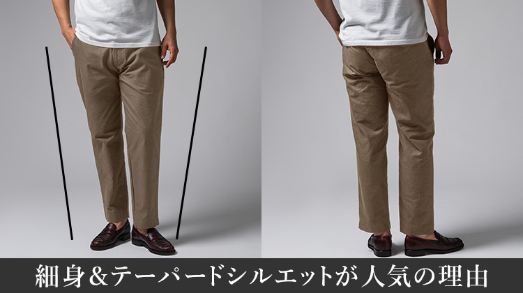 【Jackman】Back Nep Trousers(JM4568) フラップ付きポケット