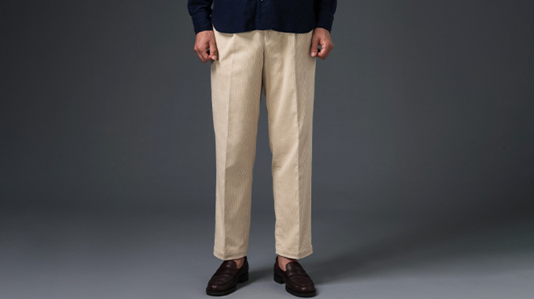 【FANTASTICDAYS】コーデュロイリラックステーパードパンツ