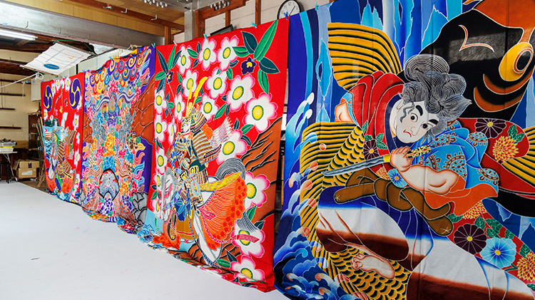 【大川原染色本舗】「讃岐のり染」のポケットチーフ