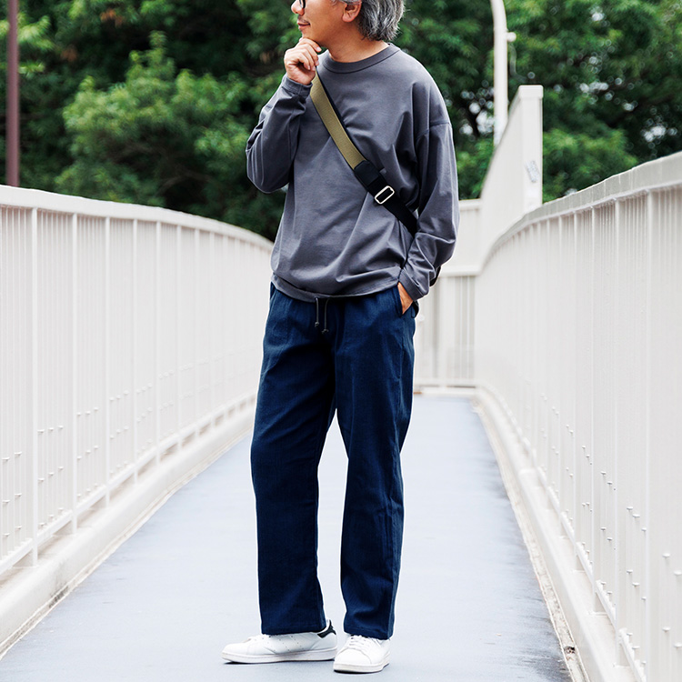 【岩部保多織本舗】懐かしくて新しい快適イージーパンツ