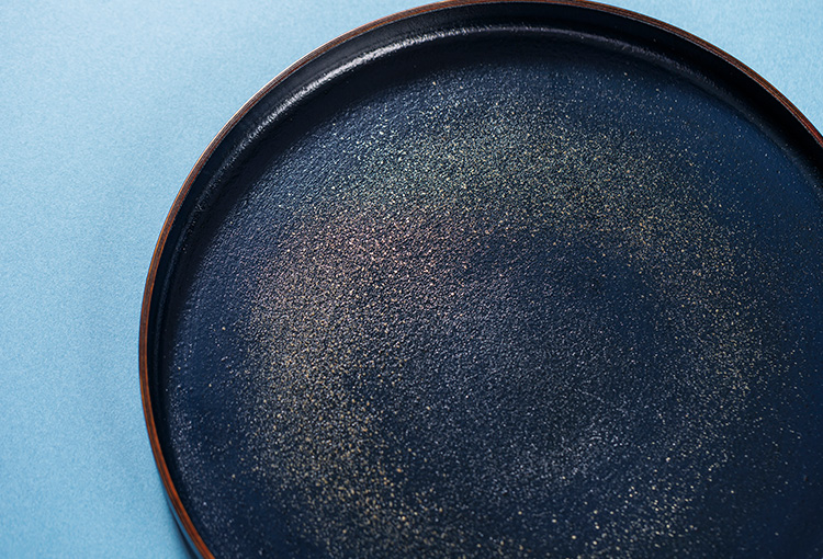 【さぬきうるしSinra】<香川漆器>錫蒔絵 石粉塗プレート