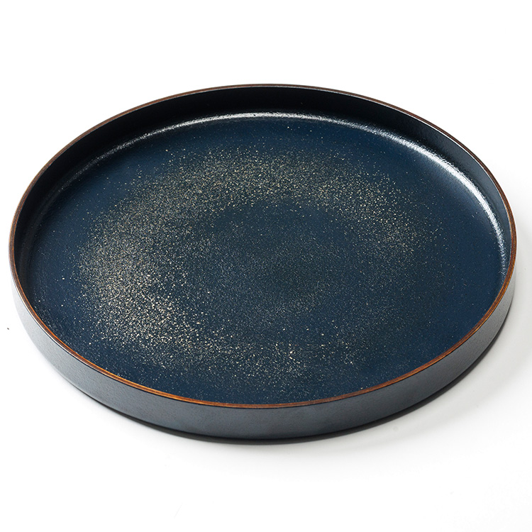 【さぬきうるしSinra】<香川漆器>錫蒔絵 石粉塗プレート