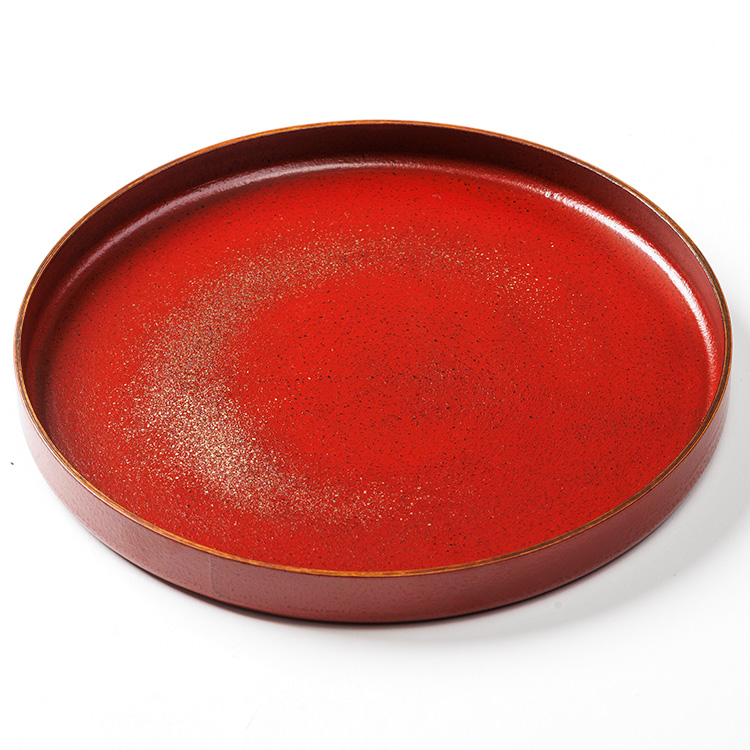 【さぬきうるしSinra】<香川漆器>錫蒔絵 石粉塗プレート