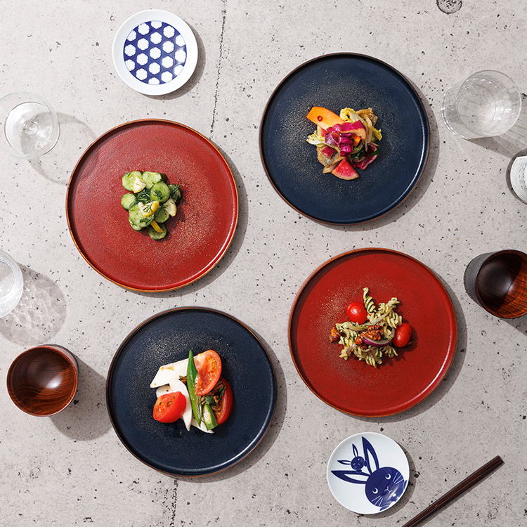 【さぬきうるしSinra】<香川漆器>錫蒔絵 石粉塗プレート