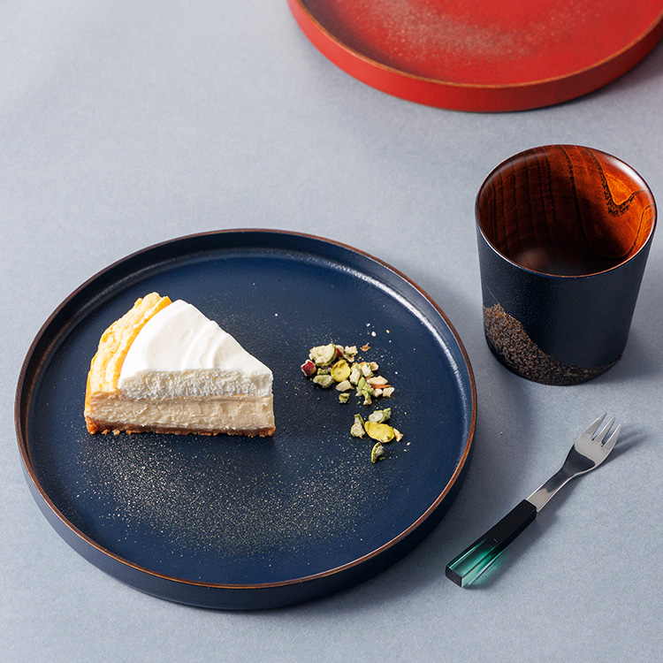 【さぬきうるしSinra】<香川漆器>錫蒔絵 石粉塗プレート