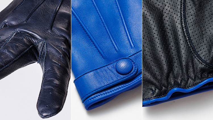 【平田商店】パンチングレザー ドレスグローブ(スマホ対応)