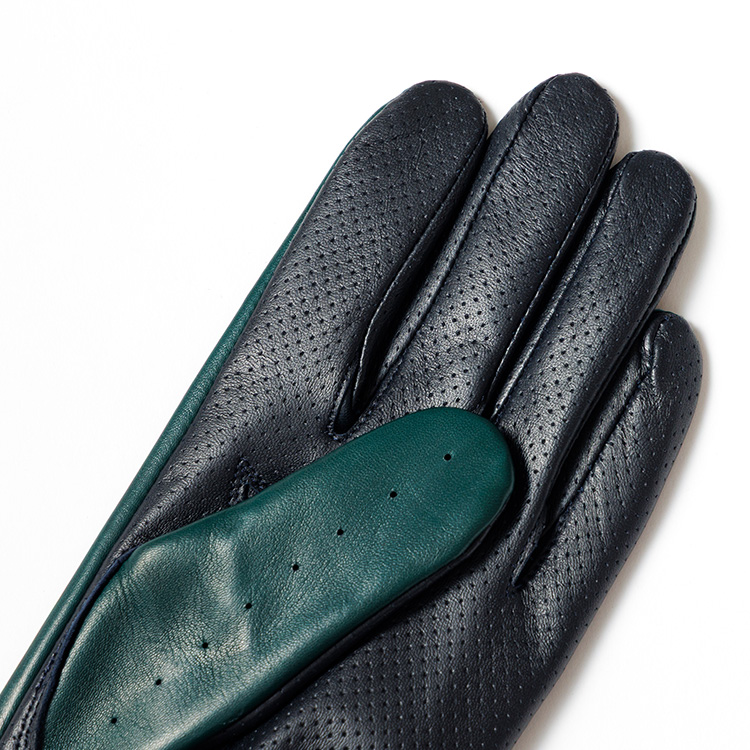 【平田商店】パンチングレザー ドレスグローブ（スマホ対応）