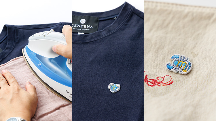 【タナベ刺繍】手刺繍入り リストウォーマー 星座ワッペンモデル