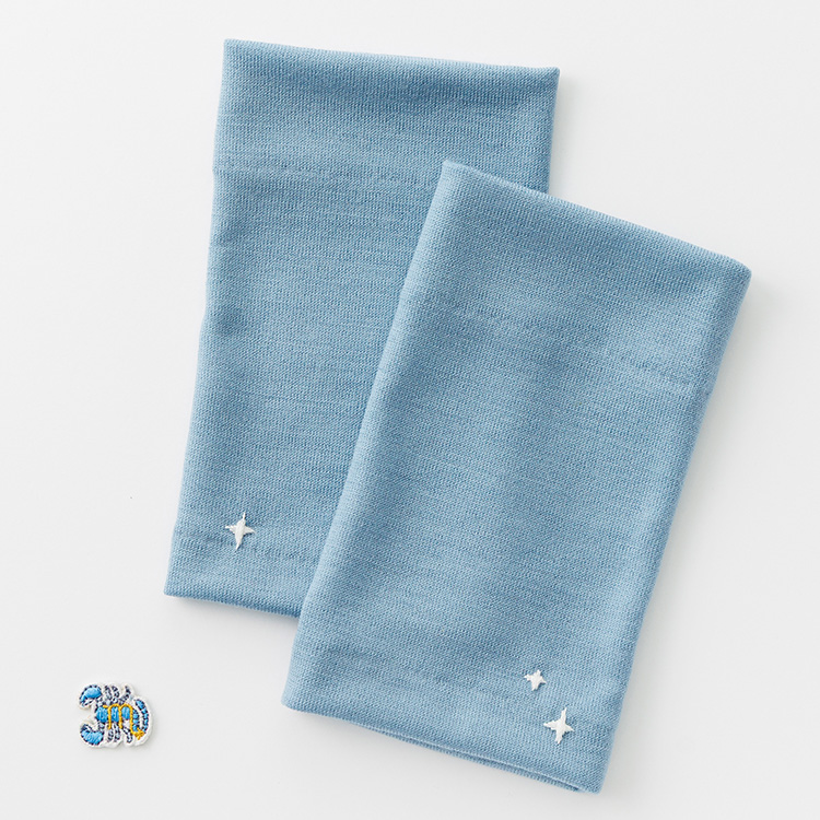 【タナベ刺繍】手刺繍入り リストウォーマー 星座ワッペンモデル