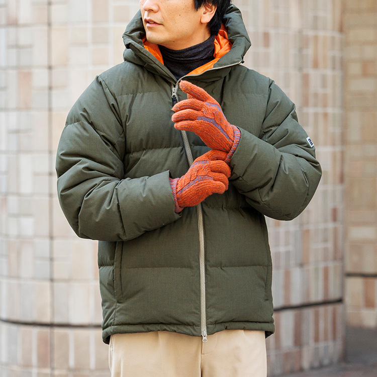 【フクシン】メランジ調あったか裏起毛手袋(スマホ対応)