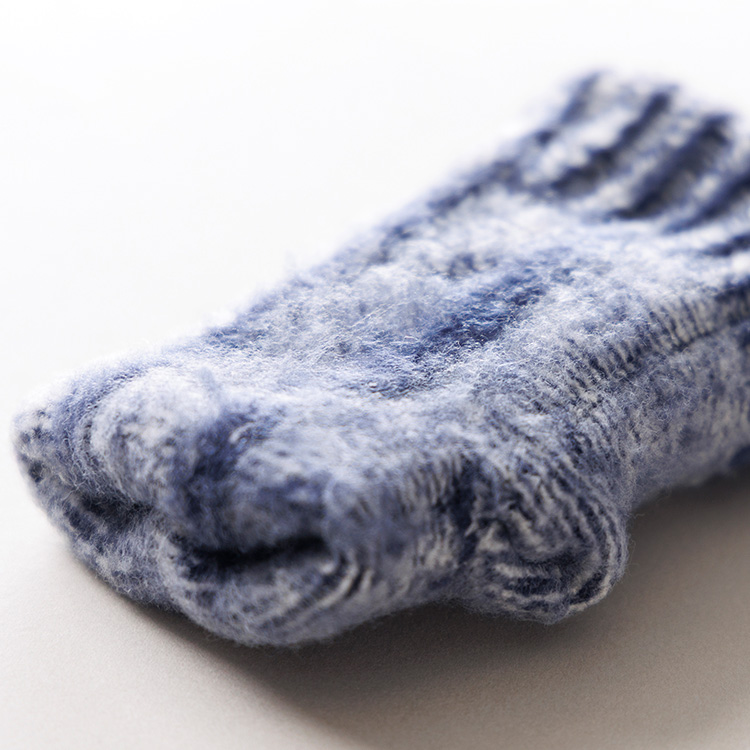 【フクシン】メランジ調あったか裏起毛手袋（スマホ対応）