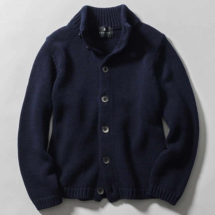 【CENTENA】LUXURY 度詰めウールカーディガン