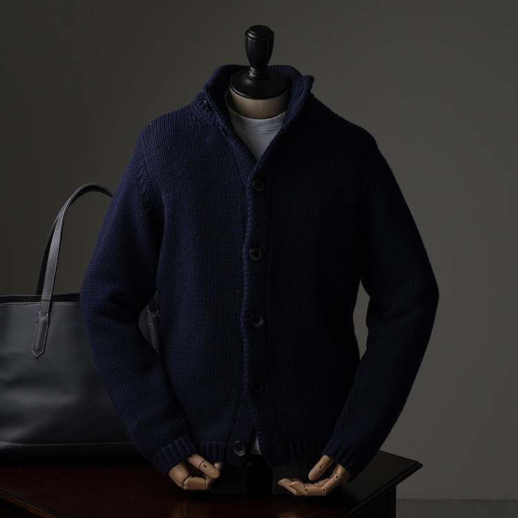 【CENTENA】LUXURY 度詰めウールカーディガン