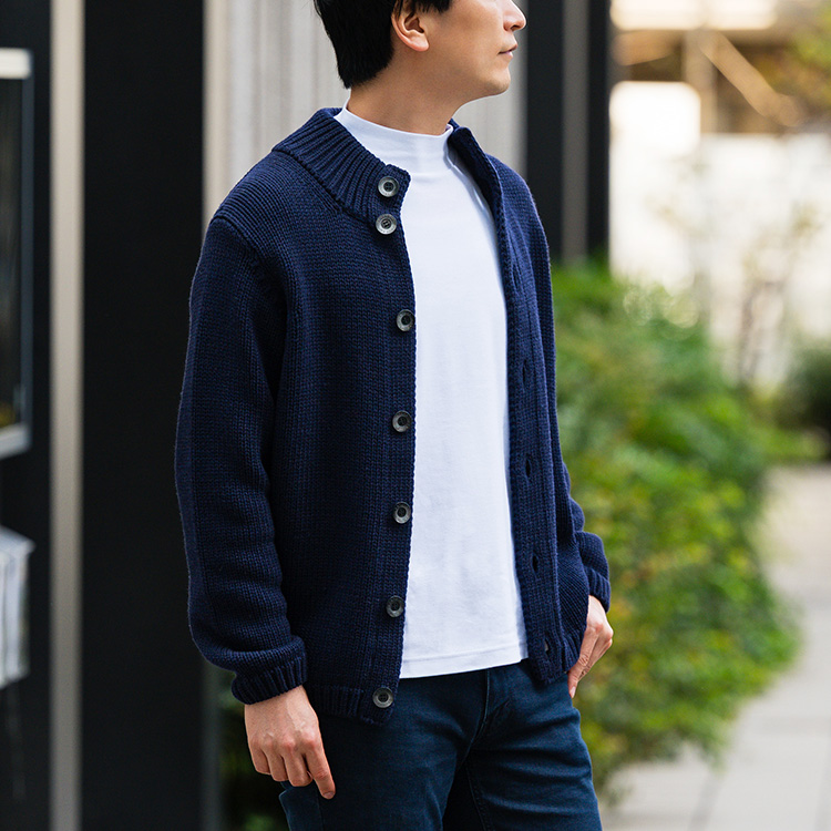 【CENTENA】LUXURY 度詰めウールカーディガン