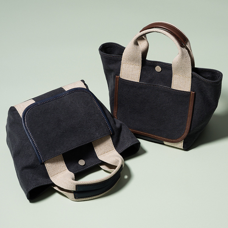 TRIALOGUE STUDIO】ワッシャー染め帆布 ミニミニトート | 藤巻百貨店