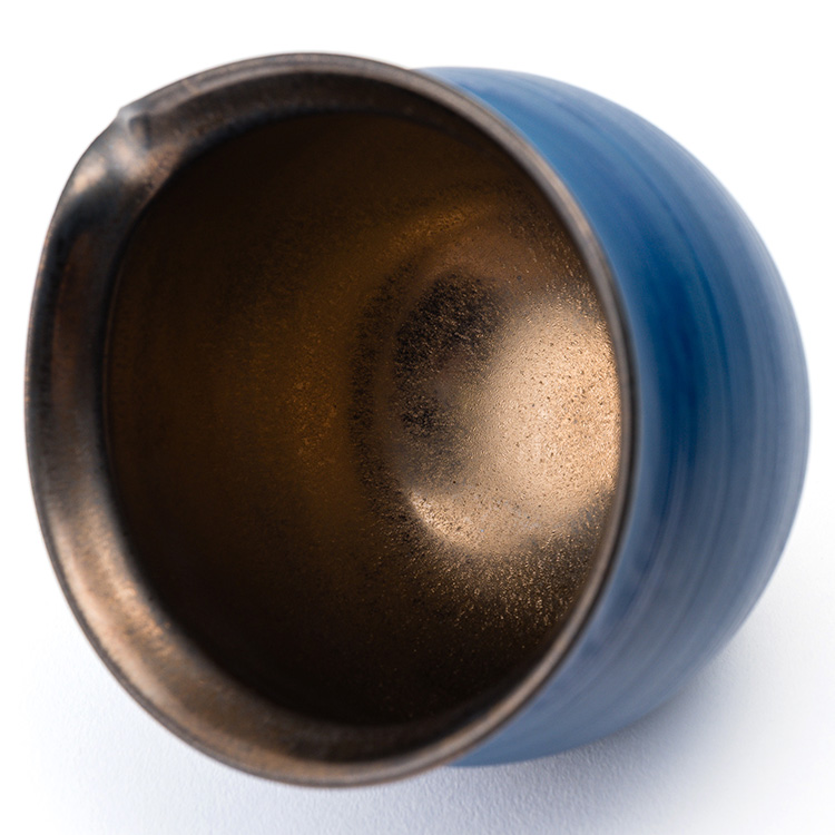 【本田星陶所】ブルーシルエット「静寂」 ぐい呑みと片口