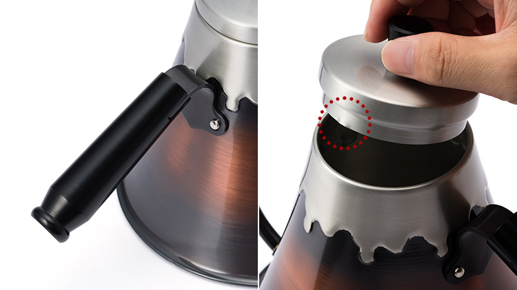 【新光堂】赤銅仕上げ 富士型 ドリップポット