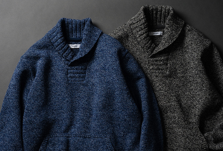 【FUJITO】Shawl Collar Sweater