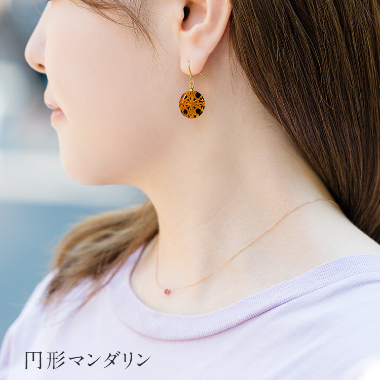 【渡邉隆三】江戸切子のピアス