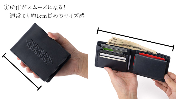 【carte】Partire 二つ折りウォレット