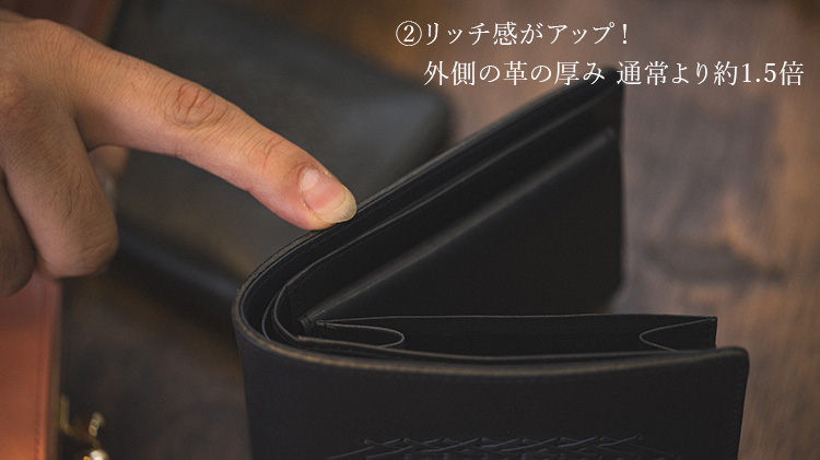 【carte】Partire 二つ折りウォレット