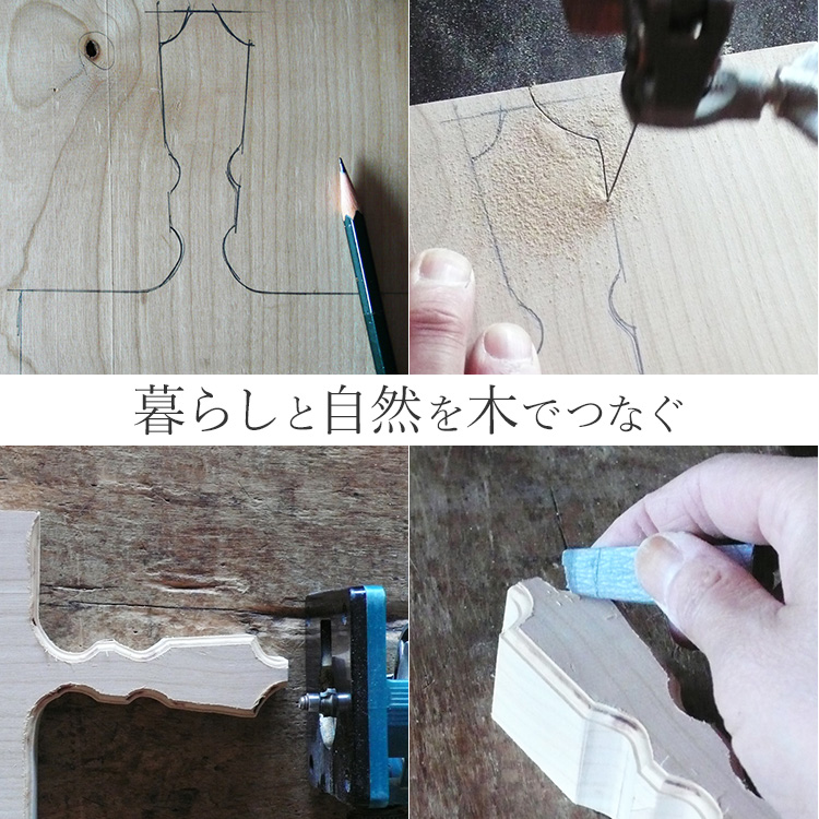 【woodpecker】山桜のカッティングボード