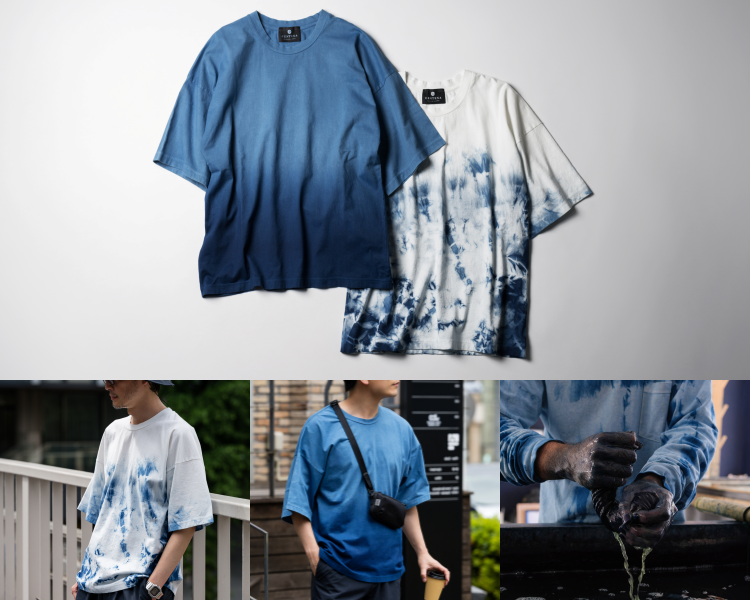 【CENTENA】LUXURY　琉球藍染Tシャツ