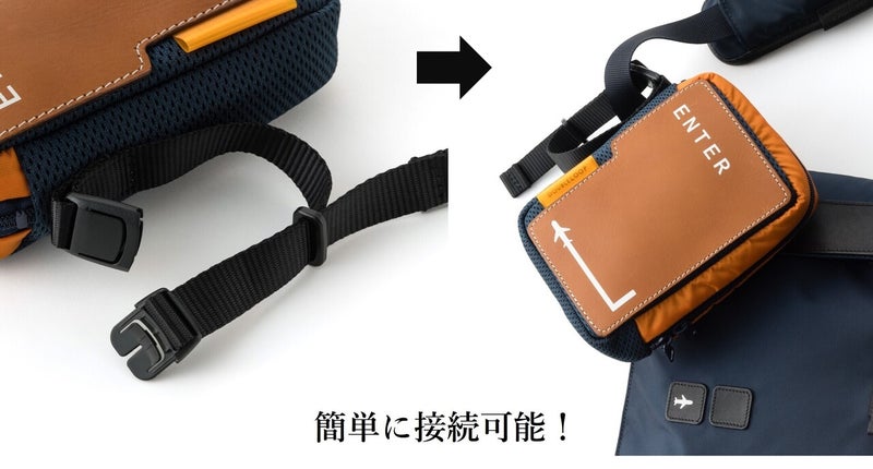 【DOUBLELOOP】ENTERシリーズ PCショルダーバッグ／ポーチバッグ