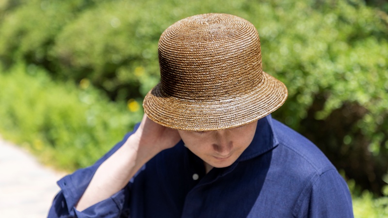 【丸高製帽所】漆麦わら帽子