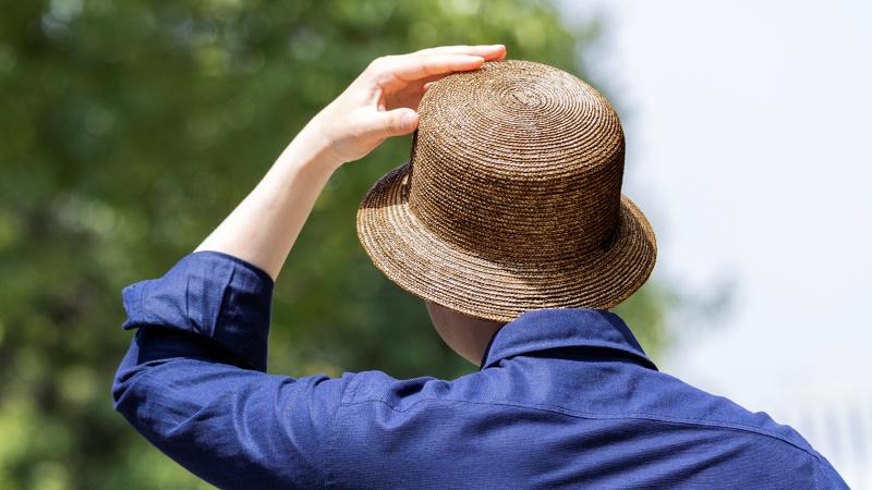 【丸高製帽所】漆麦わら帽子