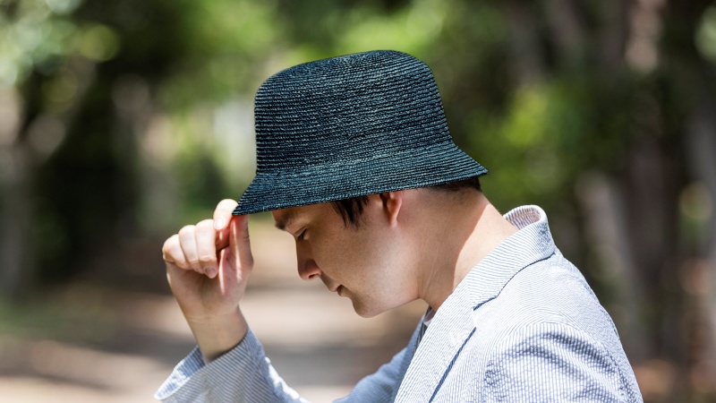 【丸高製帽所】漆麦わら帽子