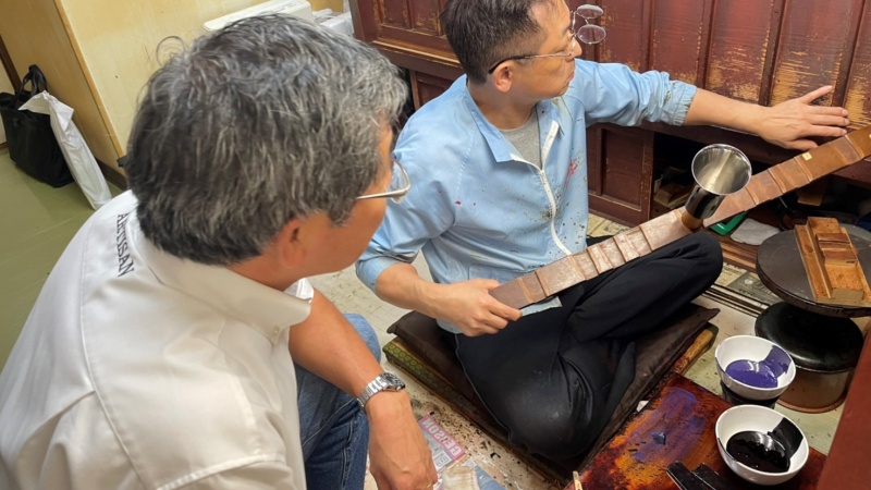 【漆磨】紫黒二重タンブラー