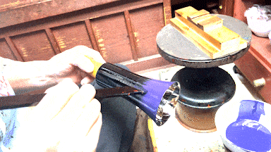 【漆磨】紫黒二重タンブラー