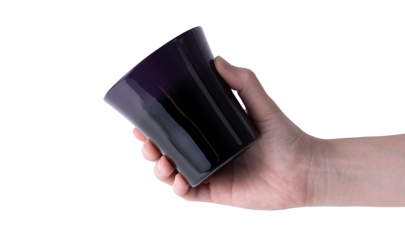 【漆磨】紫黒二重タンブラー