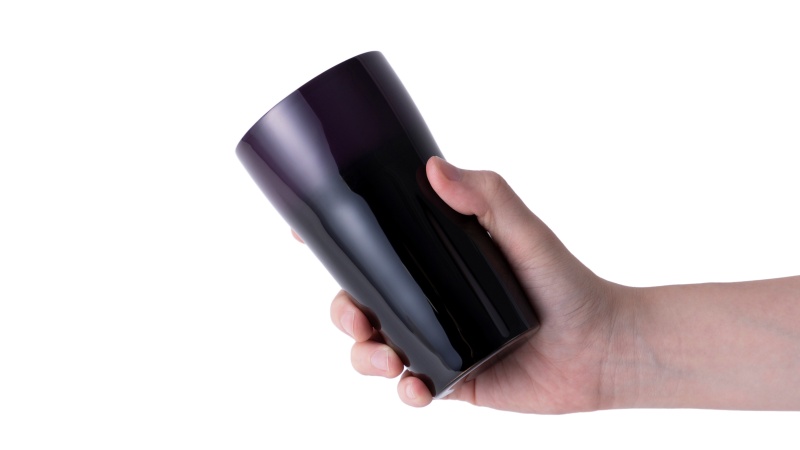 【漆磨】紫黒二重タンブラー