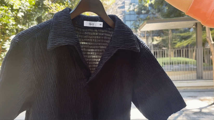 【Hashimoto vintage】流風織 スキッパーTシャツ&ハーフパンツ