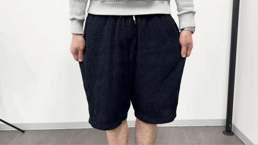 【Hashimoto vintage】流風織 スキッパーTシャツ&ハーフパンツ