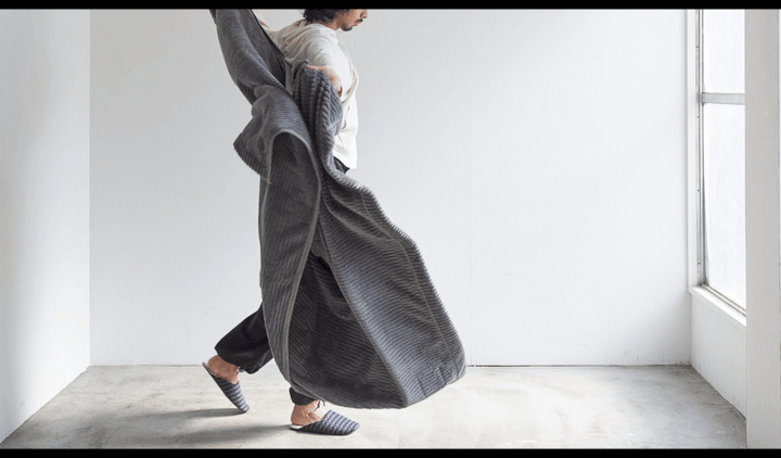 【LOOM＆SPOOL】GRAU綿100%シール織毛布＆ブランケット