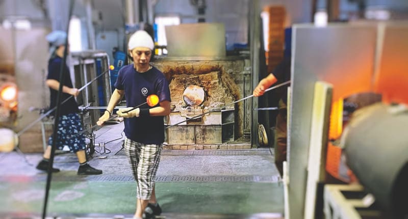 モダン・江戸切子クリスタルバルーンワイングラス