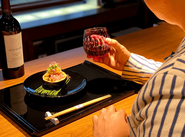 モダン・江戸切子クリスタルバルーンワイングラス