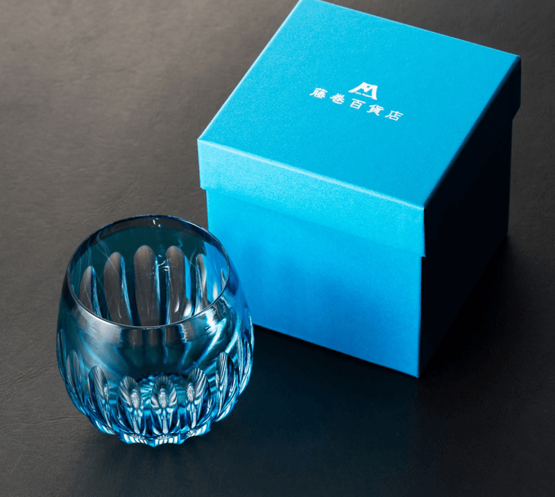 モダン・江戸切子クリスタルバルーンワイングラス