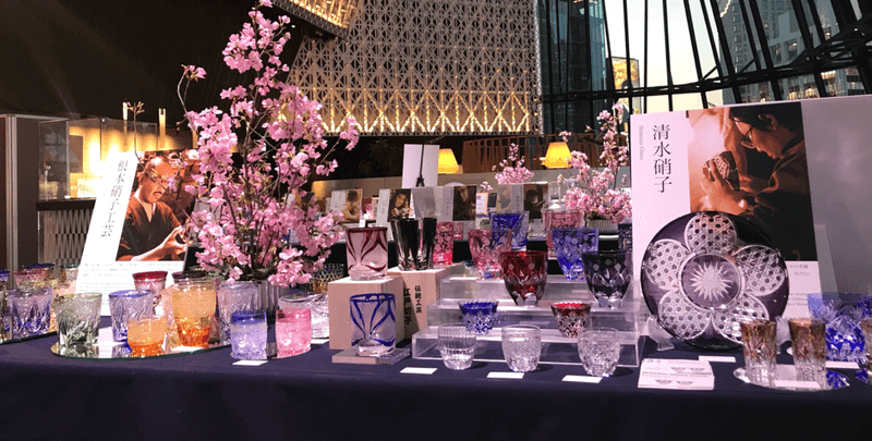 モダン・江戸切子クリスタルバルーンワイングラス